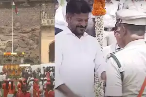 Telangana CM Revanth Reddy Raises National Flag at Golconda Fort, Showcases Development Initiatives