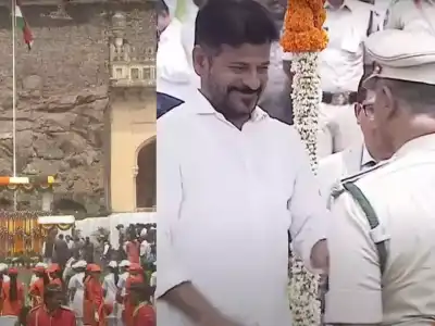 Telangana CM Revanth Reddy Raises National Flag at Golconda Fort, Showcases Development Initiatives