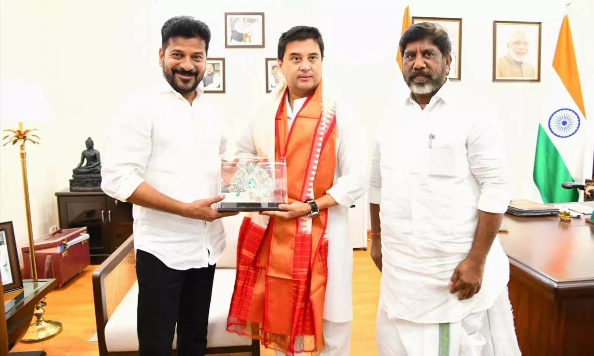 Telangana CM Seeks Funds and Green Light for T-Fiber Project