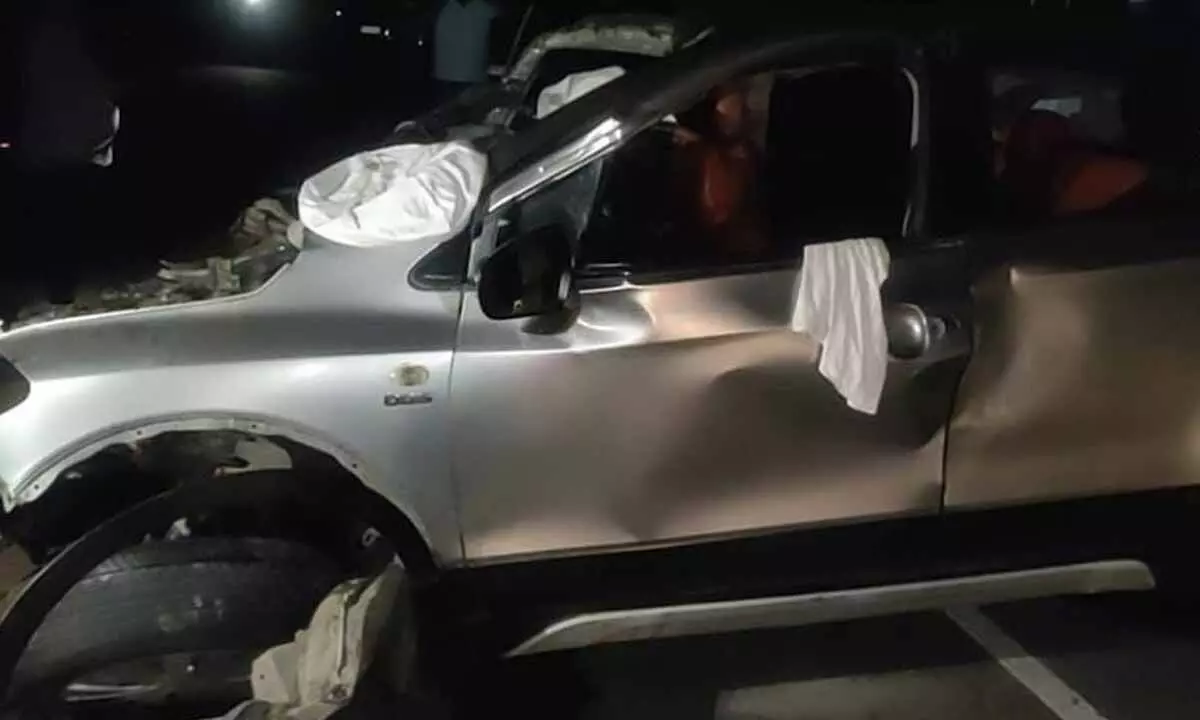 Terrifying Crash on Srisailam Ghat Road