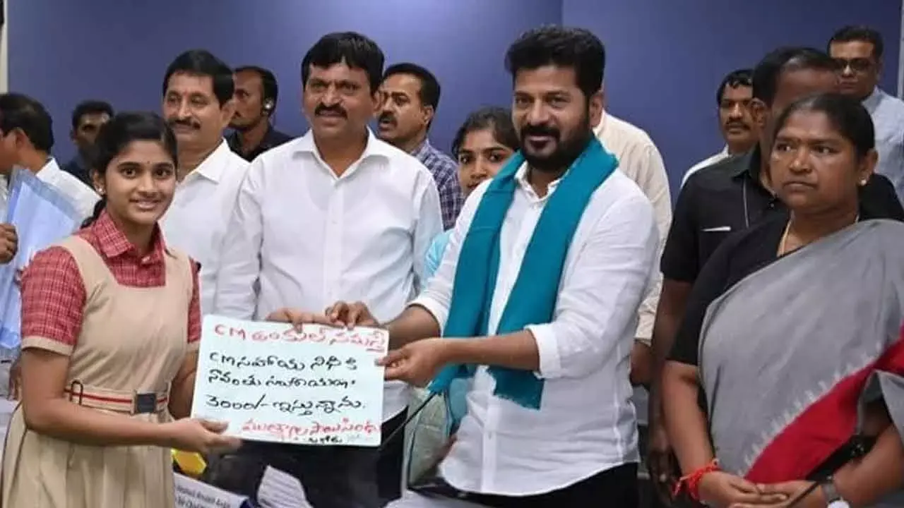 10th Grader from Mahabubabad Donates Savings to Support Flood Relief Efforts