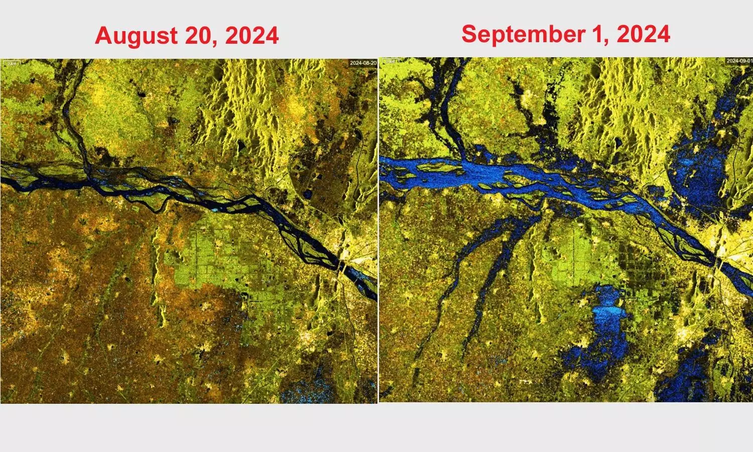 Aerial Footage Reveals Severe Water Stagnation Amid Flooding in Amaravati