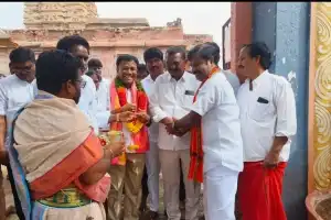 Alampur Market Committee Seeks Divine Blessings from Goddess Jogulamba.