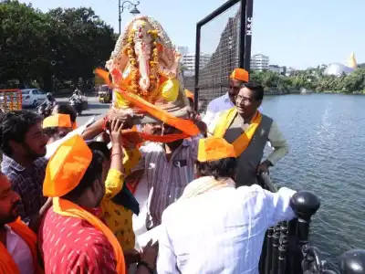 BGUS Protests Restrictions on Ganesh Idol Immersion at Tank Bund