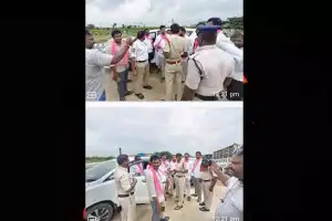 BRS Leaders, Including Basu Hanumanthu Naidu, Arrested by Police While Attempting to Submit Petition on Farmers’ Issues to Ministers