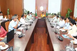 Chief Secretary Santhi Kumari Updates Central Team on Widespread Damage from Unprecedented State Rainfall