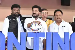 CM Revanth Reddy Kicks Off Prestigious Intercontinental Cup 2024 Football Tournament