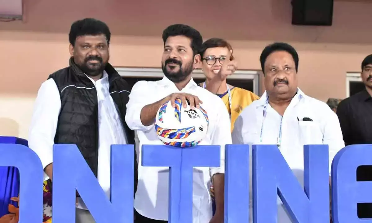 CM Revanth Reddy Kicks Off Prestigious Intercontinental Cup 2024 Football Tournament