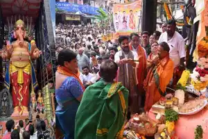 CM Revanth Reddy Makes Historic Visit to Maha Ganesh Visarjan Site as First Leader