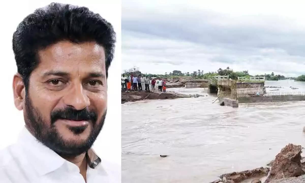 CM Revanth Reddy to Inspect Flood-Hit Regions in Khammam and Warangal