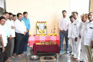 District Collector Adarsh Surabhi urges every citizen of Telangana to strive towards fulfilling Konda Laxman Bapuji’s vision.