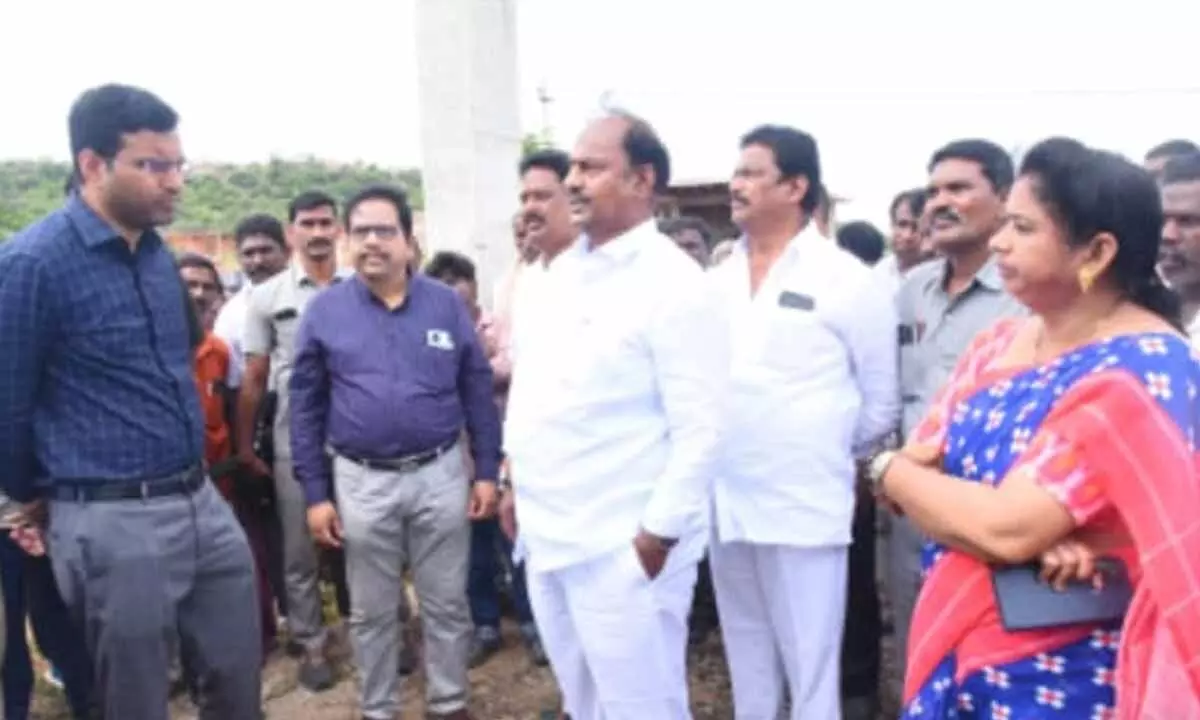 District Collector and MLA Visit Flood-Hit Villages, Pledge Relief and Rehabilitation Measures