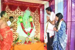 District Collector B.M. Santosh Advocates Eco-Friendly Ganesh Pooja, Encourages Use of Clay Idols to Safeguard Water Bodies