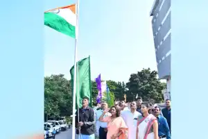 GHMC Mayor Hoists National Flag