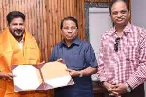 GVK Reddy and VIT Founder Contribute Rs 6.5 Crore to Telangana CM Relief Fund for Flood Relief