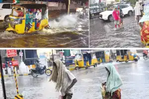 Heavy Rains Paralyze Hyderabad; Widespread Waterlogging Causes Disruption