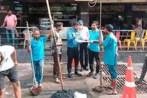 HMWSSB Chief Conducts Inspection of Areas Affected by Sewage Overflow