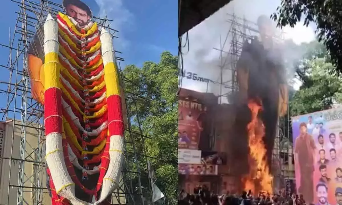 Hyderabad: Fire Erupts During Jr NTR’s ‘Devara’ Celebrations at Sudarshan Theatre
