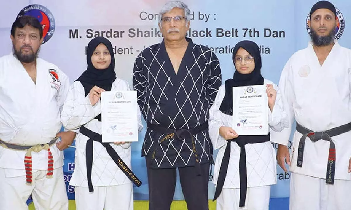 Hyderabad Siblings Achieve Bo-Dan Black Belt in Hapkido