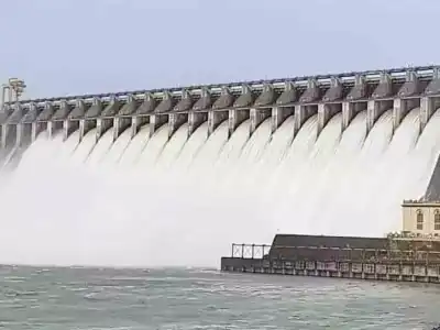Increased Flood Inflow at Nagarjuna Sagar Project Leads to Lifting of 8 Gates for Water Release