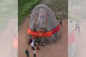 India Unveils Largest Monolithic Ganesh Statue