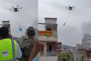 Marut Drones Deploys Fleet of 10 Drones to Deliver Essential Supplies to Flood Victims in Vijayawada