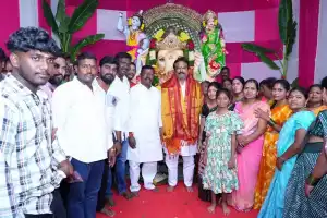 Secunderabad Cantonment MLA Sri Ganesh Inaugurates Ganesh Mandapams in Constituency