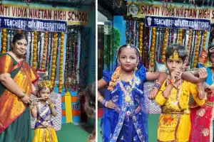Shanti Vidyanikethan High School Celebrates Krishna Ashtami and Teacher’s Day Festivities