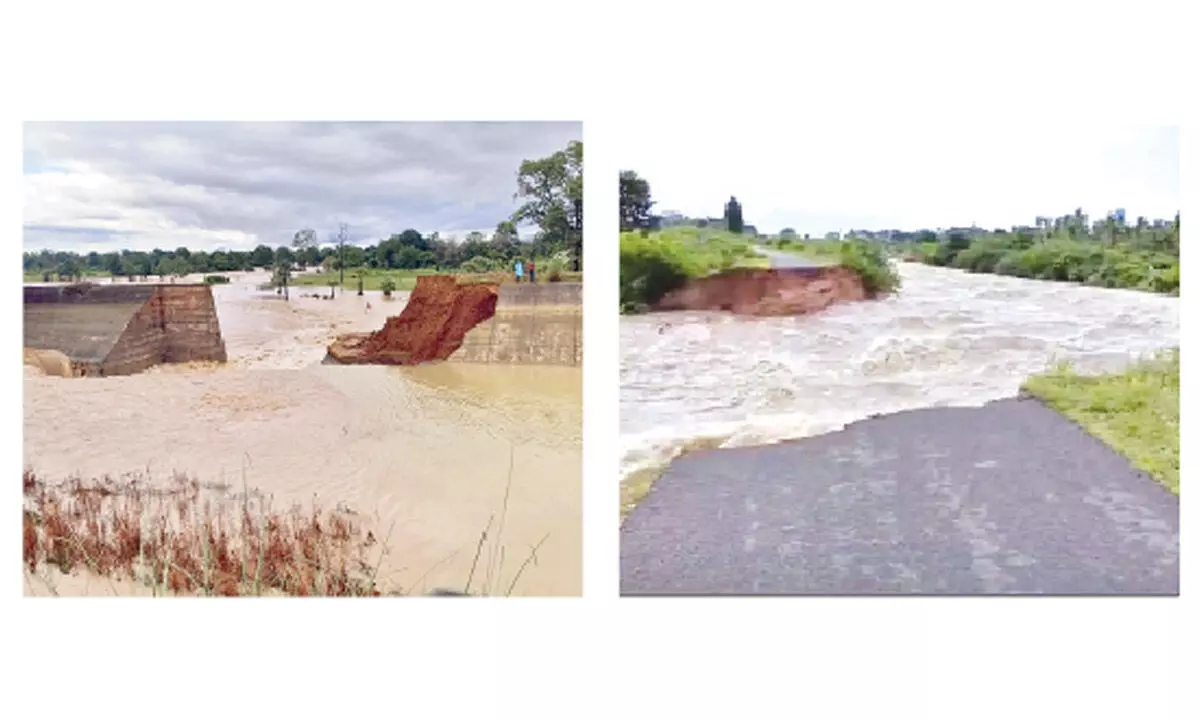 Sitarama Main Canal Breach Triggers Widespread Alarm