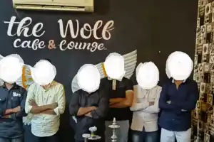 South Zone Task Force Closes Illegal Hookah Café in Hyderabad