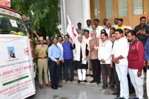 Telangana Governor Launches Aid Truck