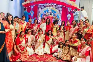Aparna Community Celebrates Durga Puja, Bathukamma, and Navratri Festivities