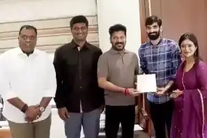 Badminton Star Kidambi Srikanth Extends Wedding Invitation to Telangana CM Revanth Reddy