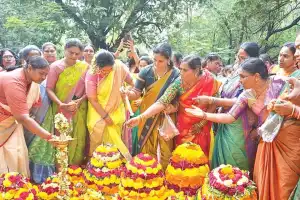 Bathukamma Highlights Telangana’s Deep Connection with Nature: Seethakka