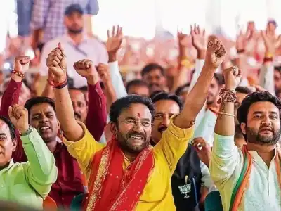 “BJP Celebrates Victory in J&K, Secures Third Consecutive Win in Haryana”