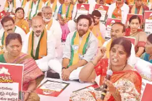 BJP Stages Major Protest Against Musi River Beautification Project
