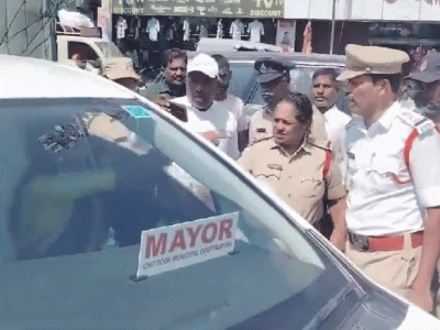 Chittoor Mayor in Dispute with Traffic CI Over Vehicle Removal