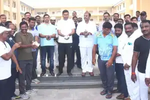 CM Cup 2024 Torch Rally Kicks Off in Gadwal: Empowering Athletes from Villages to the Global Stage