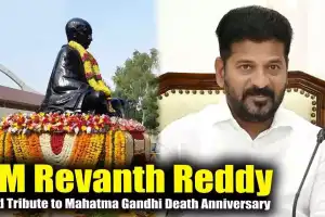 CM Revanth Reddy Honors Mahatma Gandhi on His Birth Anniversary