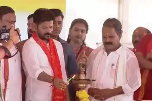 CM Revanth Reddy Lays Foundation Stone for Kondurg Young India Integrated Residential School Complex