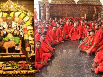 Devi Navaratri: Massive turnout of devotees at Mahashakti Temple in Karimnagar