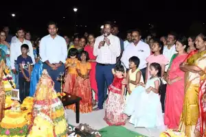 District Collector Adarsh Surabhi emphasizes the importance of celebrating Bathukamma annually to preserve and pass down Telangana’s culture and traditions to future generations.