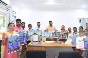 District Collector B.M. Santosh Unveils Poster to Promote Child Rights Awareness