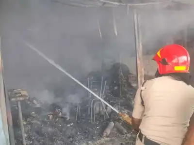 Fire breaks out in hardware shop, causing Rs 50 lakh in damages