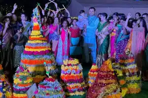Grand Bathukamma Festivities Celebrated at Police Parade Ground