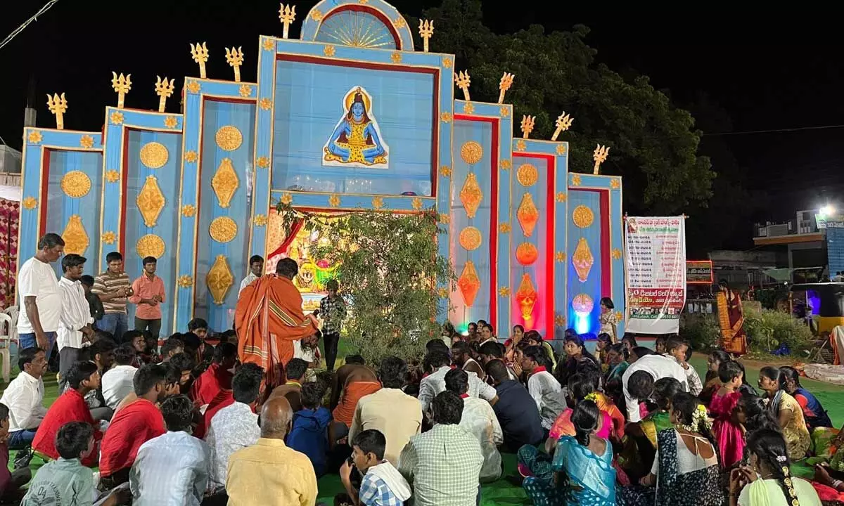 Grand Durga Mata and Dasara Festivities Held in Palem