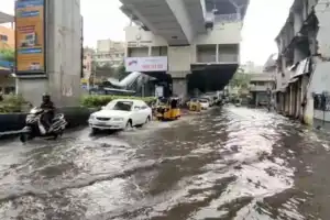 Heavy Rains Batter Multiple Areas in Hyderabad