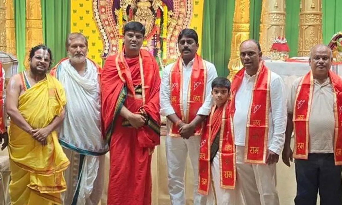 “Homam Ceremony Held to Celebrate Harris’ Victory”