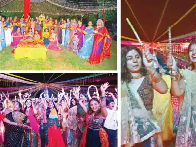 Hyderabad Grooves to Uyyalo Songs, Dances and Twirls to Garba Beats