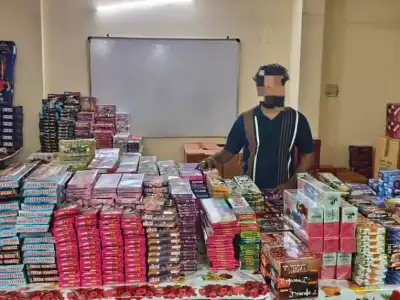 Illegal Firecracker Storage Uncovered in Hyderabad: One Arrested, Rs. 5 Lakhs Worth of Goods Seized